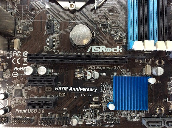 ASRock H97M Anniversary Motherboard microATX LGA 1150 HDMI VGA DVI Intel H97