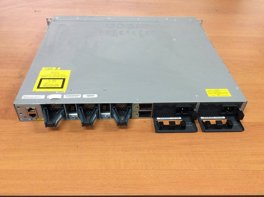 Cisco 48 Port Network Switch WS-C3850-48P-L + C3850-NM-4-10G 2*PSU + PoE Switch