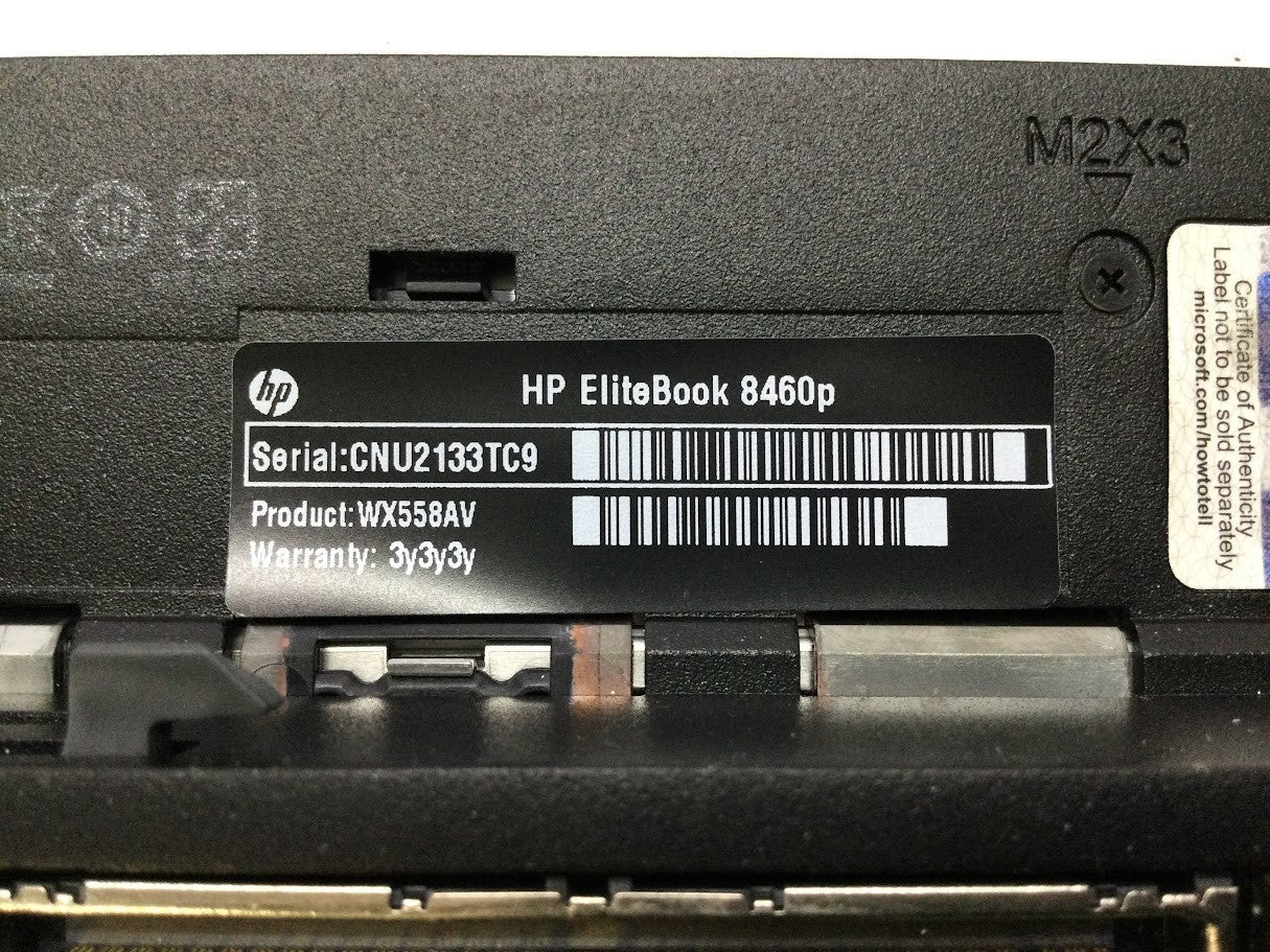 HP EliteBook 8460p Laptop 14" i5-2540 4GBRAM 320GB VGA DP Silver Au Seller B