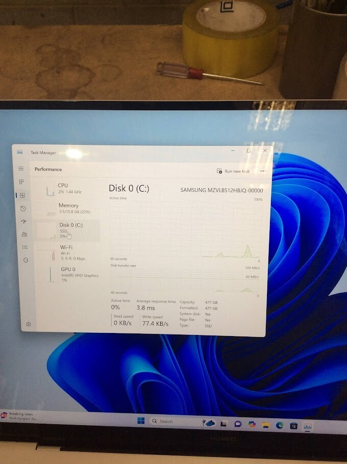 Huawei MateBook EUL-W19P Laptop 13" i5-10210U 16GBRAM 512GBSSD USB-C Au Seller B