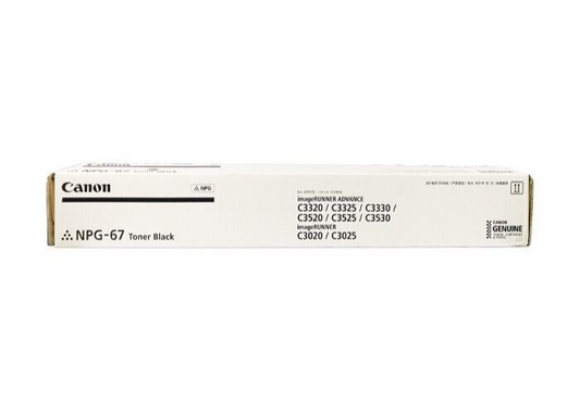 Canon Genuine NPG-67 Black Toner Cartridge For C3320/C3325/C3330 Au Seller
