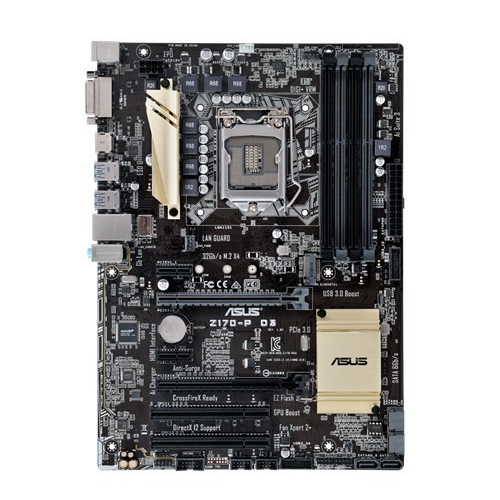 ASUS Z170-P D3 Motherboard ATX DDR3 LGA 1151 HDMI USB3.0 Intel Z170 [AU Seller]