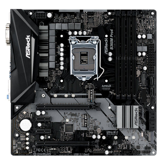 Asrock B360M Pro4 Motherboard microATX LGA 1151 DVI VGA HDMI Intel B360 Au Stock