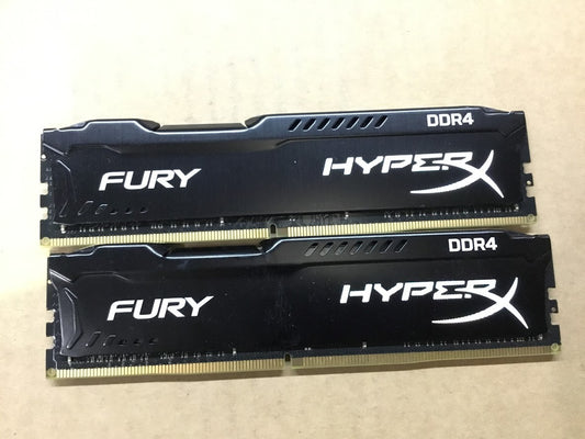 Kingston HyperX Fury DDR4 HX426C15FBK2/16 16GBRAM Desktop Memory Black Au Stock