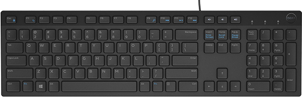 Brand New Dell KB216BKUS Wired Multimedia Keyboard English Black Au Seller