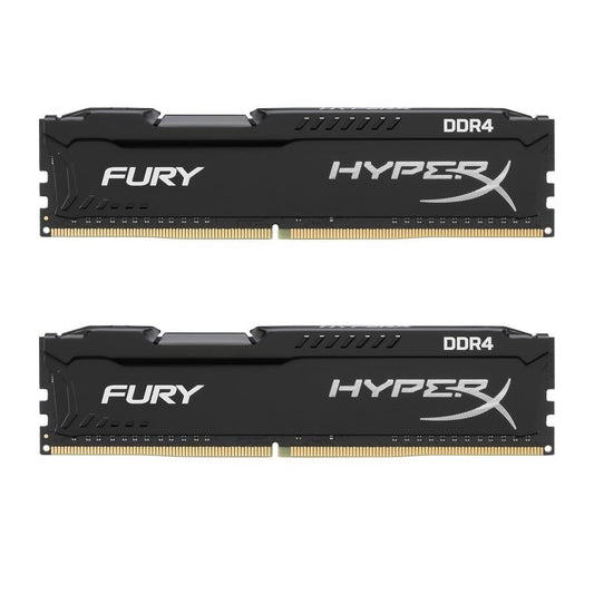 Kingston HyperX Fury DDR4 HX426C15FBK2/16 16GBRAM Desktop Memory Black Au Seller