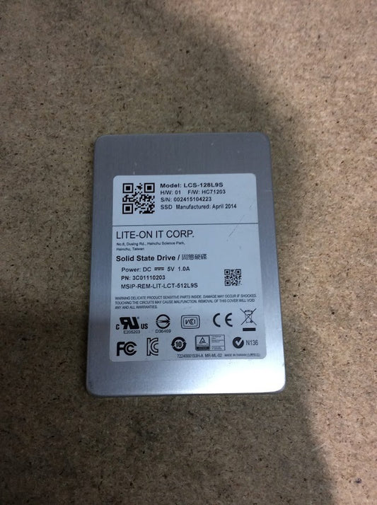 Lite-On 128GB Desktop SSD SATA LCS-128L9S 2.5" Solid State Drive Silver Au Stock