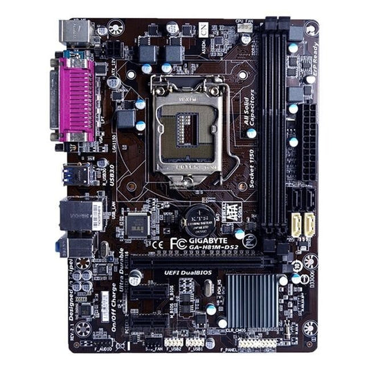 GIGABYTE GA-H81M-DS2 Motherboard mATX DDR3 LGA1150 USB3.0 VGA Intel H81 Au Stock