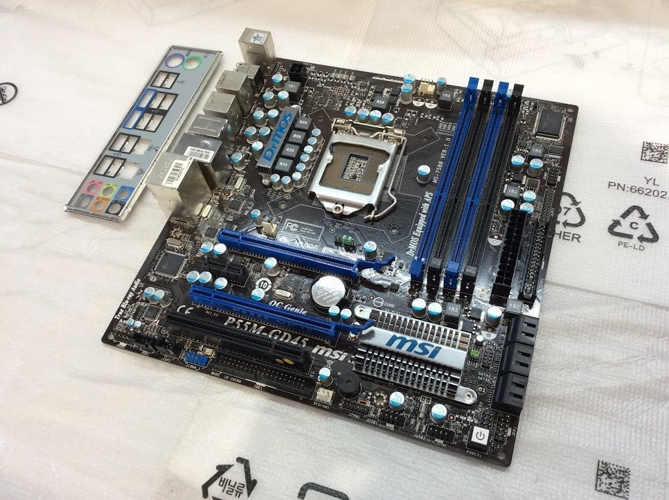 MSI P55M-GD45 Motherboard micro ATX LGA 1156/Socket H  With I/O Shield [AU]