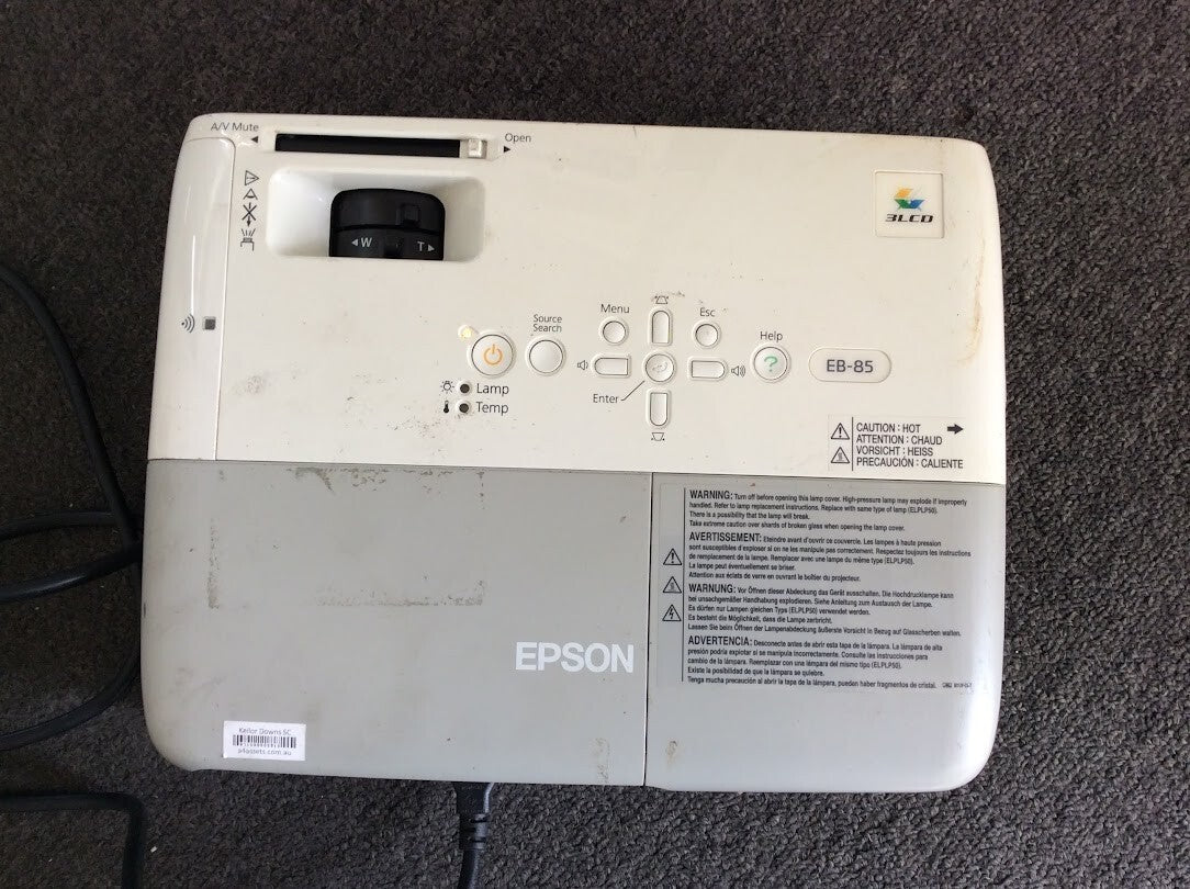 Epson H295B LCD Multimedia Projector LAMP HOURS 2270H White Au Seller