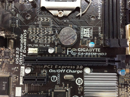 GIGABYTE GA-B85M-HD3 Motherboard mini ATX DDR3 LGA 1150 HDMI VGA DVI Intel B85