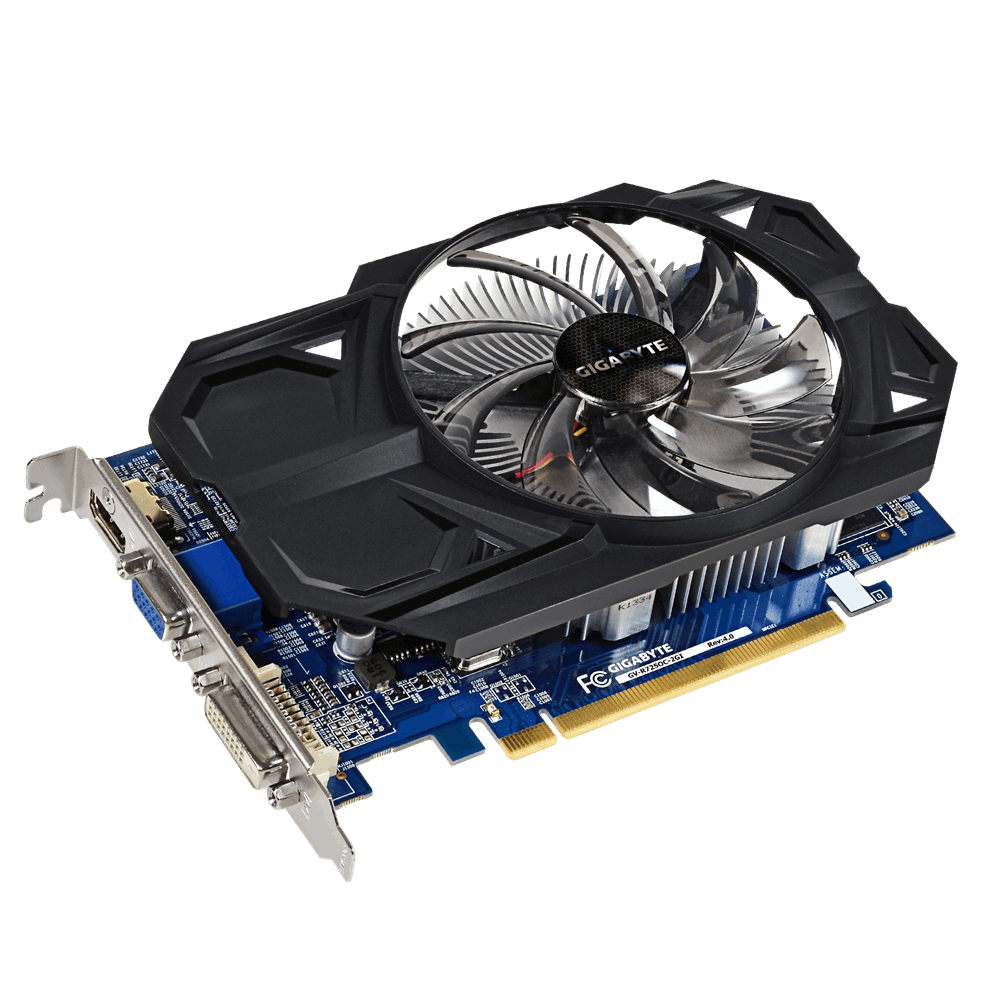 GIGABYTE GV-R7250C-2GI 2GB Graphics Card HDMI VGA DVI Tested Au Seller