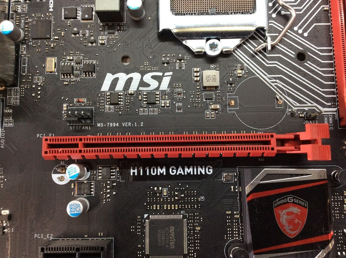 MSI H110M GAMING Motherboard micro ATX DDR4 LGA 1151 VGA HDMI DVI Intel H110[AU]
