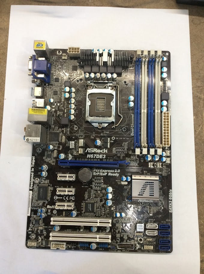 Asrock H67DE3 Motherboard ATX LGA 1155 DVI VGA HDMI Intel H67 [AU Seller]