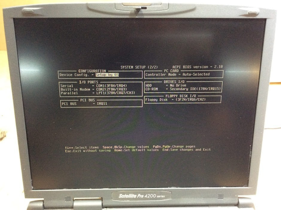 [AU] Toshiba Satellite Pro 4200 Series PS427A-0N152 128MB - Collectibles A-