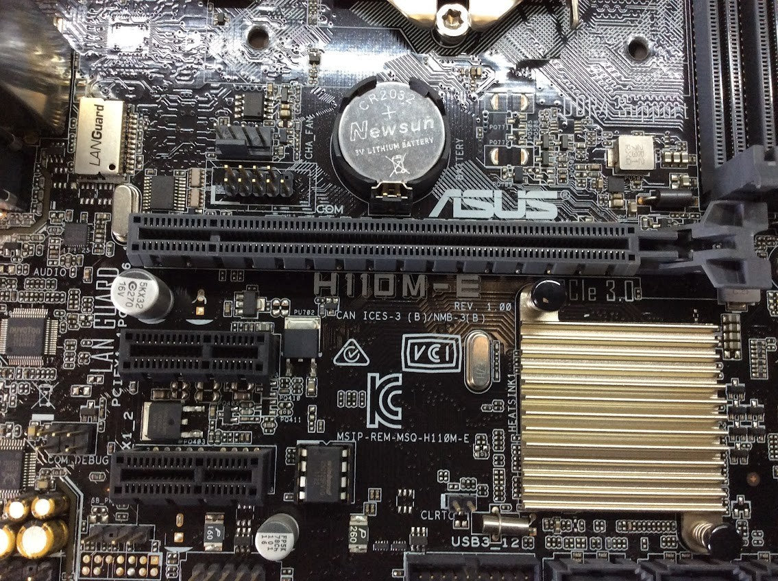 ASUS H110M-E Motherboard MicroATX DDR4 LGA 1151 HDMI VGA Intel H110 [AU Seller]