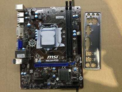 MSI H81M-P33 Motherboard mATX LGA 1150 DDR3 VGA DVI Intel H81 Tested Au Seller