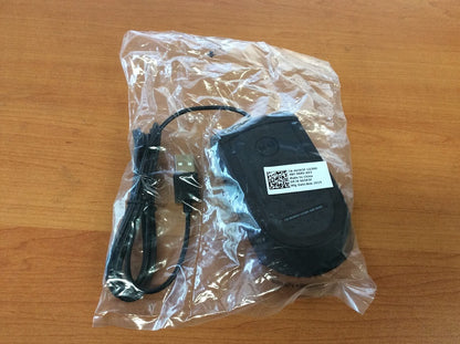 DELL MS116T1 Optical Wired Mouse USB Wheel Scroll Black Tested Au Seller