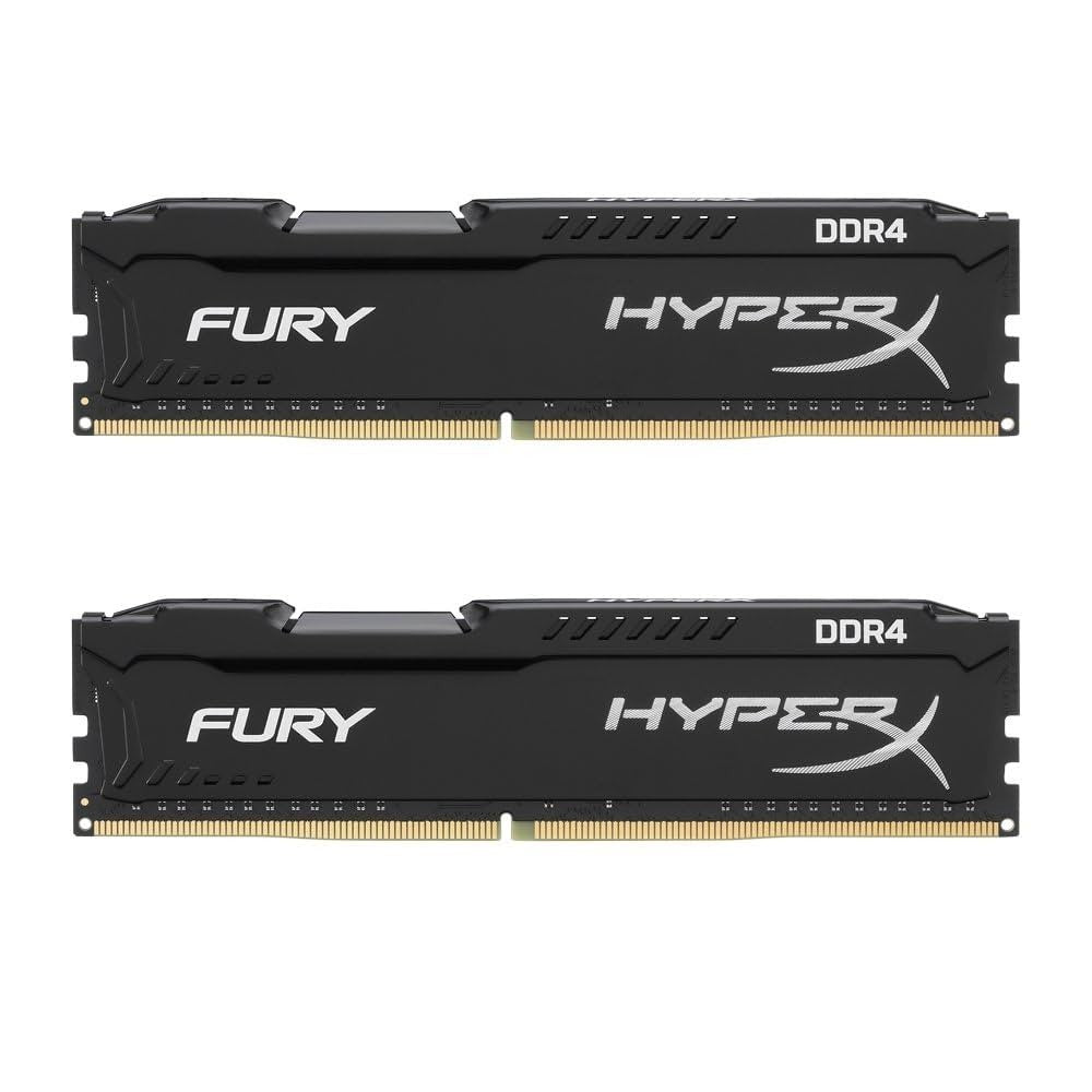 Kingston HyperX Fury DDR4 HX426C15FBK2/16 16GBRAM Desktop Memory Black Au Stock