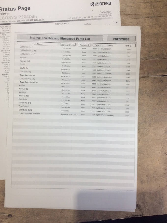 Kyocera Ecosys P2040dn A4 Mono Desktop Laser Printer - Tested [AU Stock]