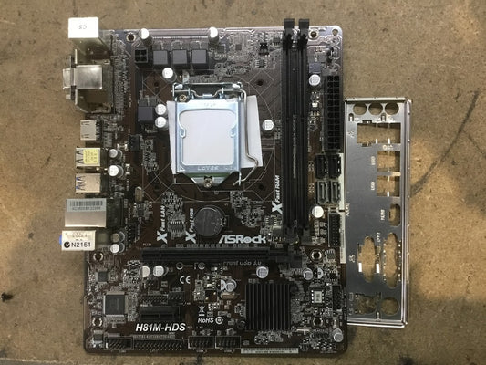 ASRock H81M-HDS Motherboard Micro ATX LGA 1150 DDR3 VGA DVI HDMI Intel H81
