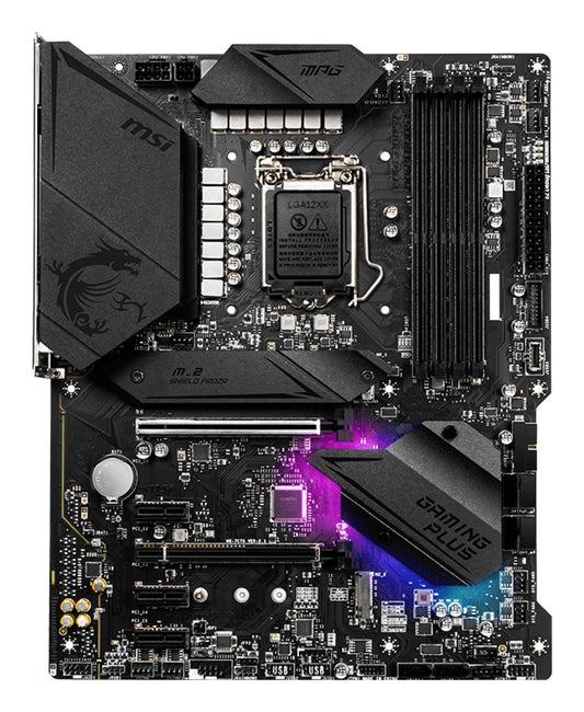 MSI MPG Z490 GAMING PLUS Motherboard ATX DDR4 LGA 1200 HDMI DP USB-C Intel Z490