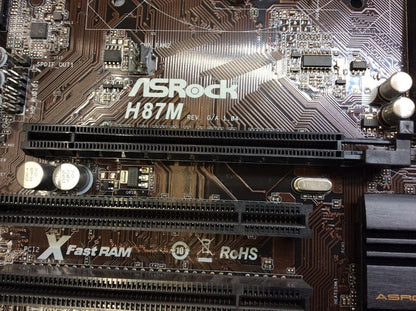 Asrock H87M Motherboard microATX LGA 1150 HDMI VGA DVI Intel H87 [AU Seller]