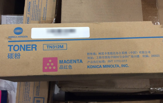 Brand New Konica Minolta TN312M Magenta Toner Cartridge For Konica C458 C558