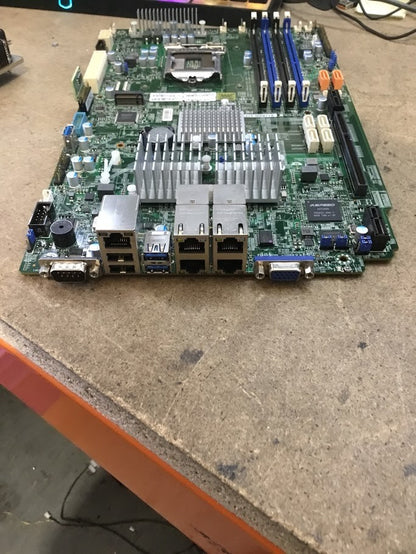 Supermicro X11SSW-4TF Motherboard LGA 1151 DDR4 Quad NIC M2 TPM Chips + Heatsink