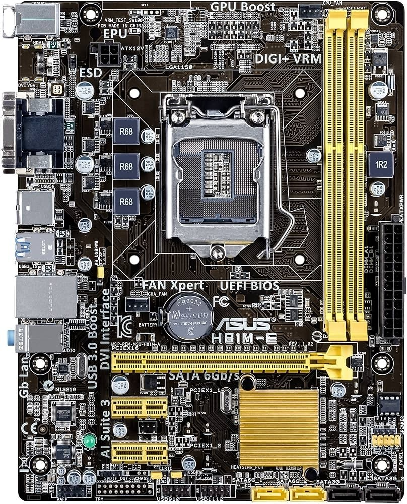 ASUS H81M-E Motherboard microATX DDR3 LGA 1150 VGA DVI Intel H81 [AU Seller]
