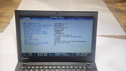 Lenovo ThinkPad X240 Laptop 12.5" i3-4010U 8GBRAM 250GBSSD VGA Mini-DP Black B