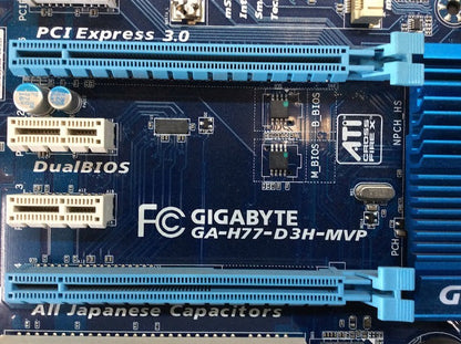 GIGABYTE GA-H77-D3H-MVP Motherboard ATX DDR3 LGA 1155 DVI VGA Intel H77 [AU]