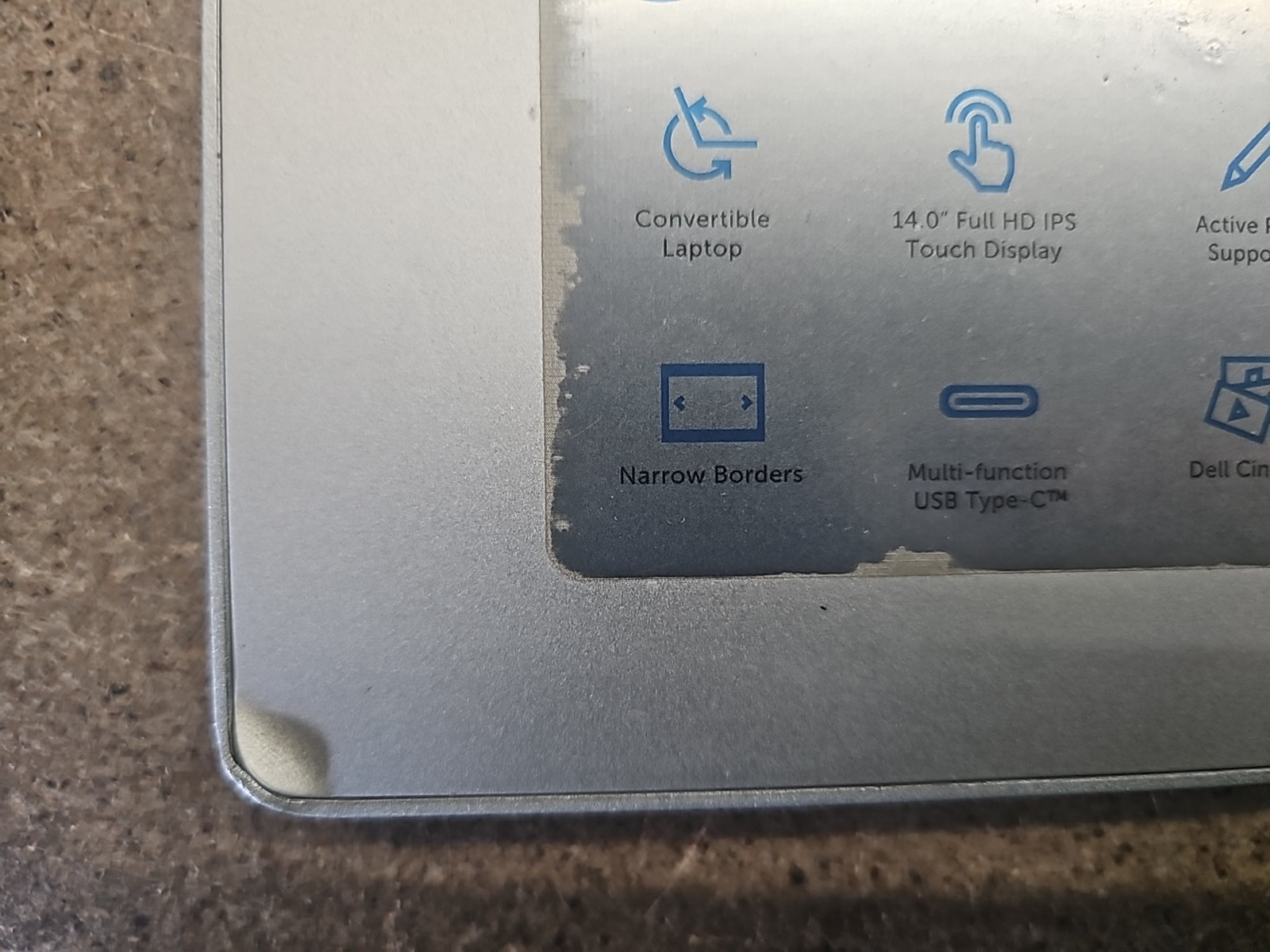 DELL Inspiron 5491 2-in-1 Laptop 14'' i3-10110U 4GBRAM 256GBSSD USB-C Silver C