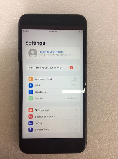 Apple A1864 iPhone 8 Plus Phone 5.5" 64GB Wi-Fi Bluetooth Touch Starry Gray A-