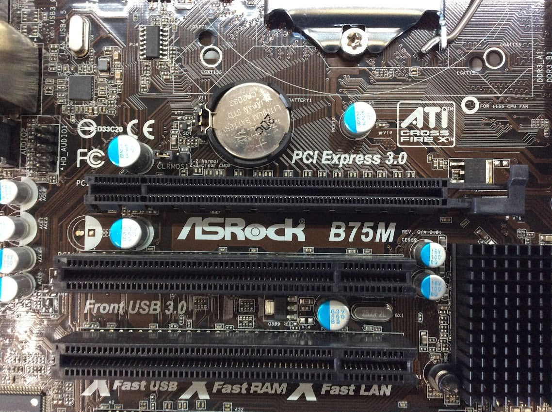 Asrock B75M Motherboard micro ATX DDR3 LGA 1155 VGA HDMI DVI Intel B75 [AU]
