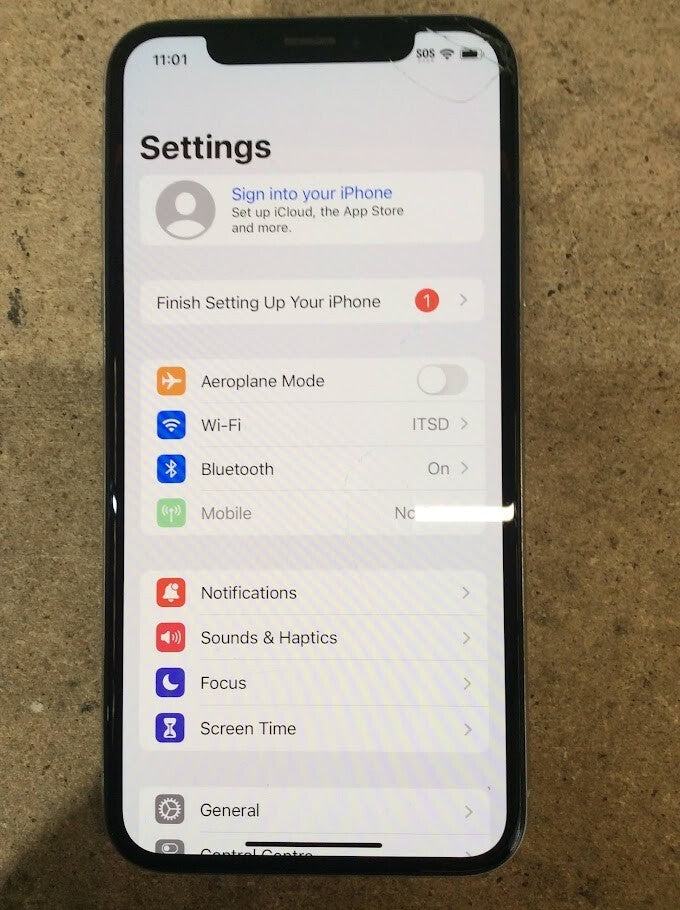 Apple A1865 iPhone X Phone 5.8'' 64 GB WiFi Bluetooth Touch Silver Au Seller