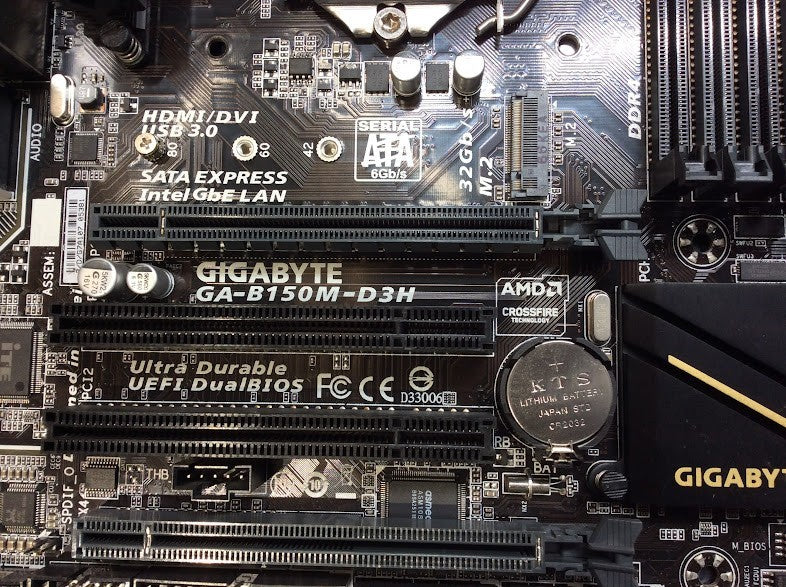 GIGABYTE GA-B150M-D3H Motherboard microATX LGA 1151 HDMI DVI VGA Intel B150[AU]