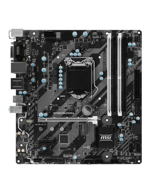 MSI B250M BAZOOKA Motherboard micro ATX DDR4 LGA 1151 HDMI USB-C Intel B250