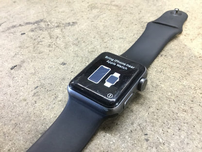 Apple Watch Series 2 38mm Smartwatch Ceramic Black Aluminium Cas Au Seller A-