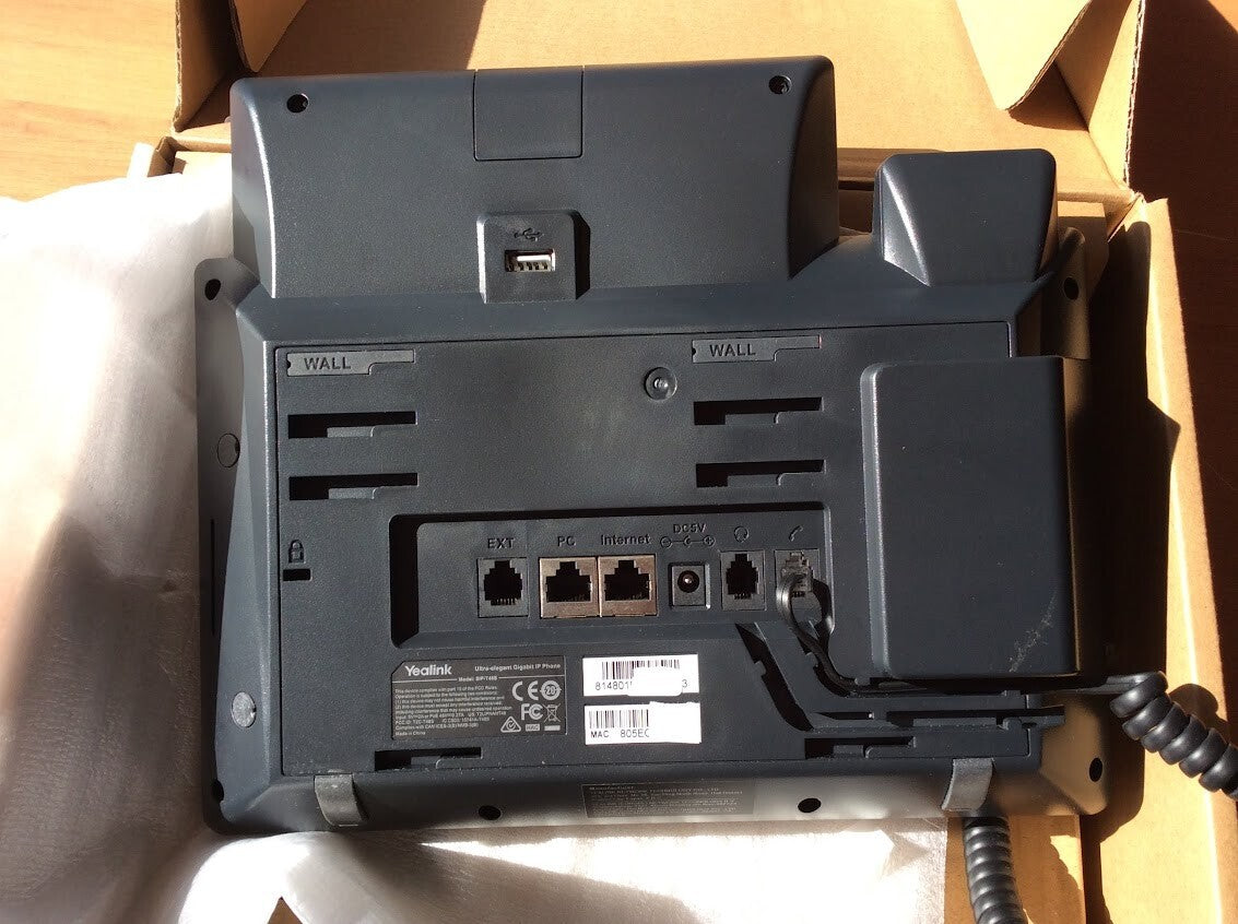 Yealink SIP-T48S VOIP Ultra-elegant Gigabit IP Phone 16 Lines 7" TouchScreen PoE