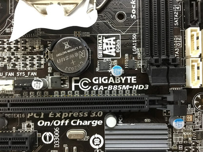 GIGABYTE GA-B85M-HD3 Motherboard mini ATX DDR3 LGA 1150 HDMI DVI VGA Intel B85