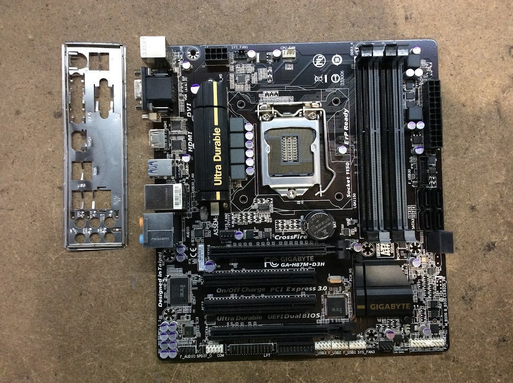 GIGABYTE GA-H87M-D3H Motherboard DDR3 microATX LGA 1150 HDMI DVI VGA Intel H87