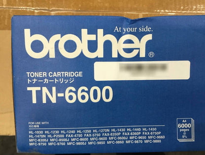 New Brother TN-6600 Original Black Toner Cartridge For HL-1030 HL-1230 HL-1240
