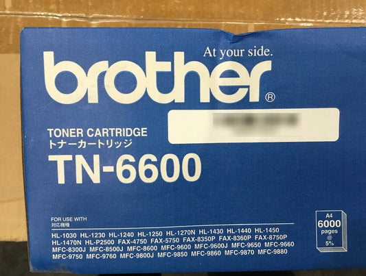 New Brother TN-6600 Original Black Toner Cartridge For HL-1030 HL-1230 HL-1240