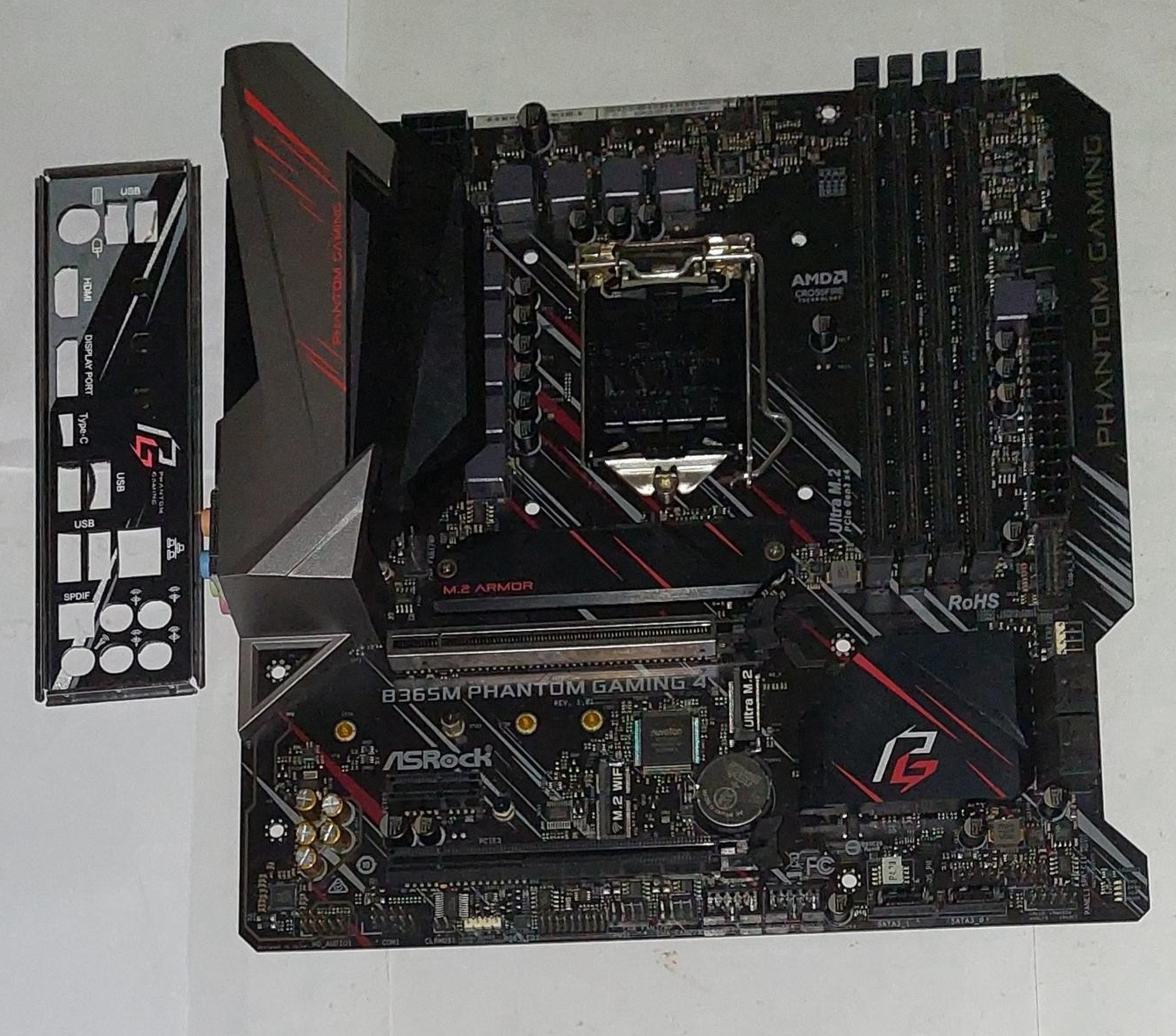 Asrock B365M Phantom Gaming 4 Motherboard micro ATX LGA 1151 HDMI DP Intel B365