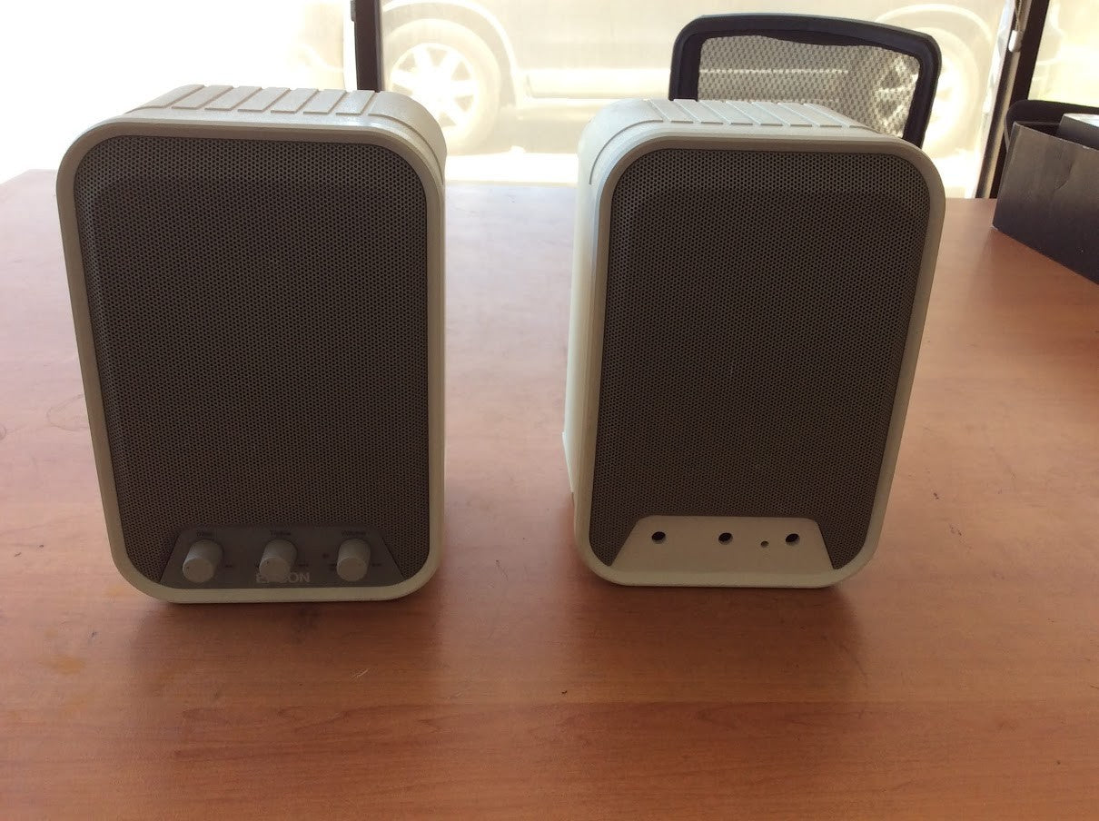 Epson ELPSP02 Active Speaker System + With Power Cable - White [AU Seller]