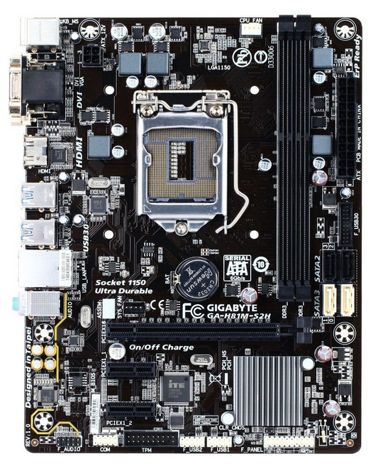 GIGABYTE GA-H81M-S2H Motherboard microATX DDR3 LGA 1150 HDMI VGA DVI Intel H81