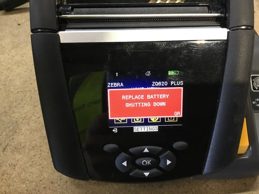 Zebra ZQ620 Plus Mobile Barcode Printer Black Tested Au Seller A+