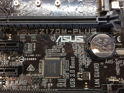 ASUS Z170M-PLUS Motherboard DDR4 microATX LGA 1151 HDMI DVI VGA USB-C Intel Z170