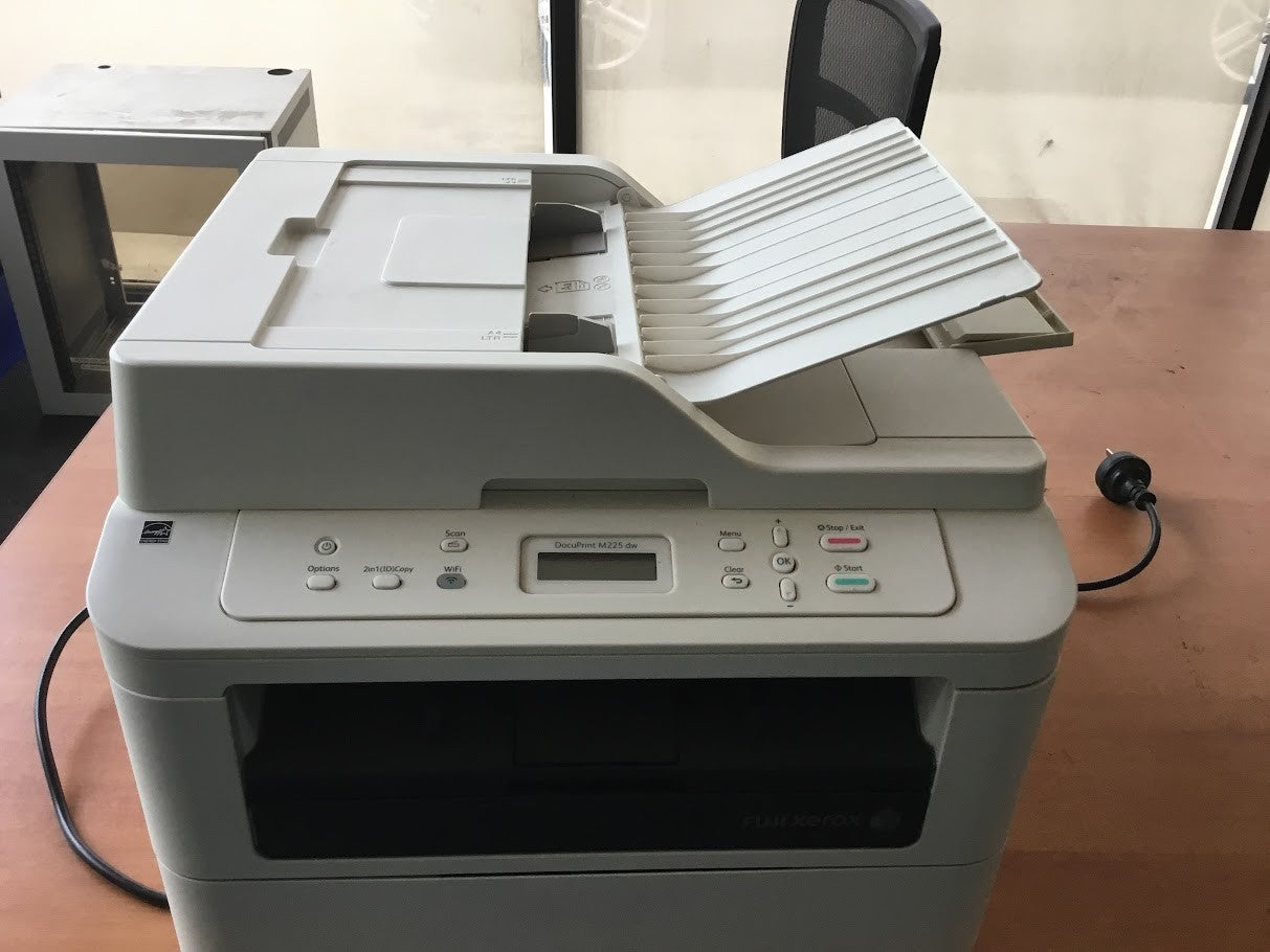 Fuji Xerox DocuPrint M225 dw A4 Monochrome Laser Multifunction Printer - White